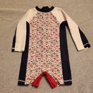 Vineyard Vines Navy and Red Star Swimsuit